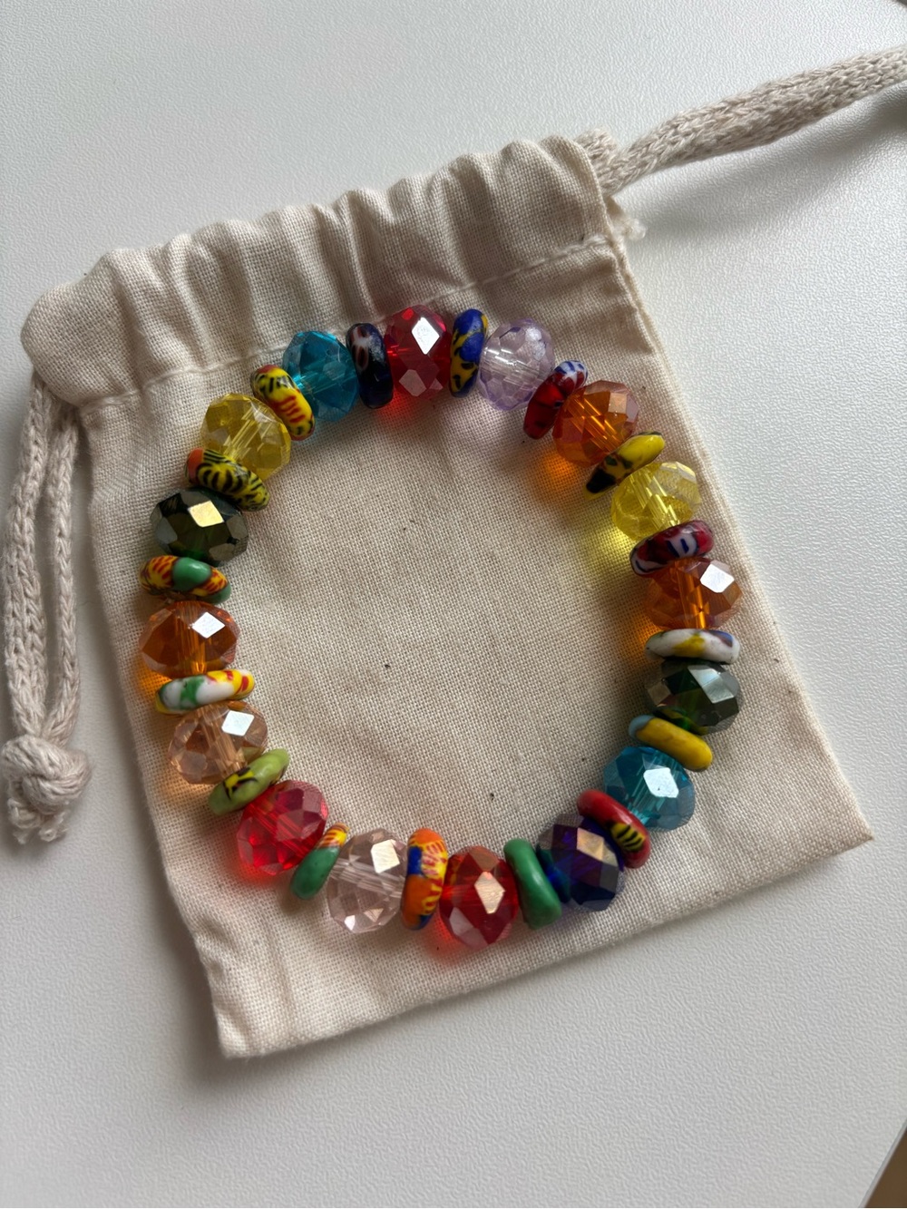Colorful beaded bracelet